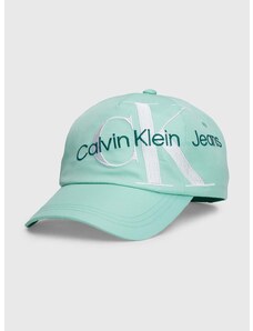 Detská baseballová čiapka Calvin Klein Jeans s potlačou