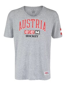 Men's T-shirt CCM FLAG TEE TEAM AUSTRIA Athletic Grey