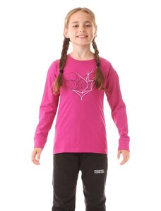 Nordblanc Ružové detské bavlnené triko NUB