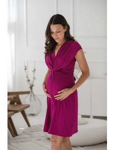 milk & love Tehotenské šaty na dojčenie Loop Dress Fuchsia SS