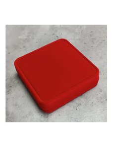 B-TOP Semišová krabička na súpravu - červená