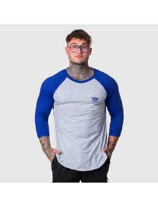 Pánske 3/4 tričko Iron Aesthetics Outline, grey/blue