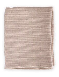 Cigit Slamený vzor Detská bavlnená deka (praná) 93x100 Cm +/- 3 Cm Béžová