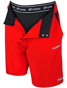 Men's Force Blade MTB Bib Shorts with Removable Chamois Red, S