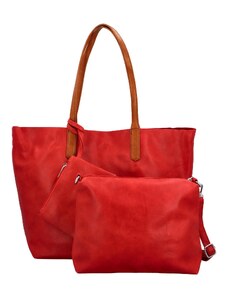 Dámska kabelka na rameno 2v1 červená - Herisson Maggie červená