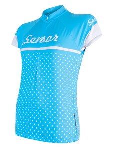 Women's Cycling Jersey Sensor Cyklo Dots Blue