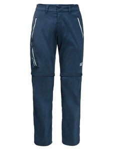 Men's Jack Wolfskin Overland Zip Away Thunder Trousers Blue