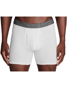 Boxerky Under Armour M UA Perf Cotton 6in-WHT 1383889-100