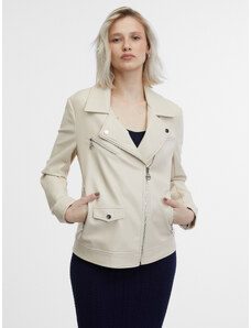 Orsay Beige Women's Faux Leather Jacket - Women's