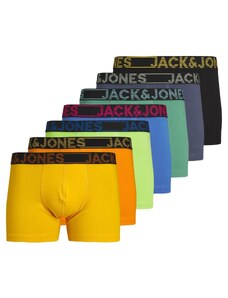JACK & JONES Boxerky 'BILL' modrá / žltá / oranžová / čierna
