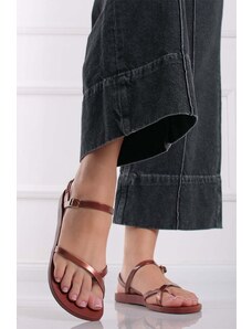 Ipanema Hnedé gumené nízke sandále Fashion VIII