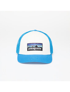 Šiltovka Patagonia P-6 Logo Trucker Hat White/ Vessel Blue