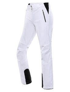 Dámske softshellové lyžiarske nohavice ALPINE PRO HADEMA white
