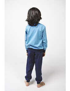 Italian Fashion Chlapčenské pyžamo Remek, dlhý rukáv, dlhé nohavice - modrá/navy blue