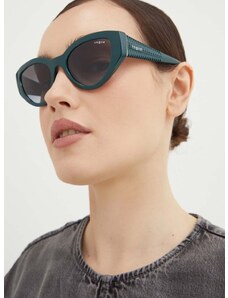 Slnečné okuliare VOGUE dámske, zelená farba, 0VO5566S