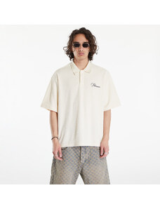 Pánske tričko PLEASURES Zen Terry Boxy Polo Off White