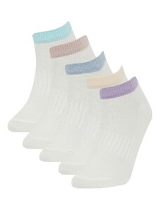 DeFacto Dievčenské 5-dielne bavlnené ponožky C2944a8ns