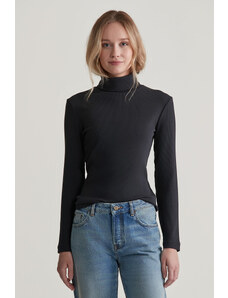 ROLÁK GANT SLIM RIB TURTLENECK BLACK