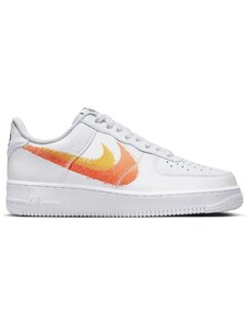 Nike Air Force 1 Low '07 Spray Paint Swoosh White Safety Orange