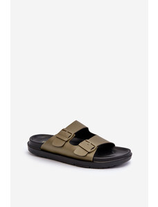 BIG STAR SHOES Light Foam Flip Flops Big Star MM174324 Tmavej zelenej