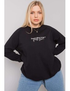 MladaModa Mikina Marlow s nápisom čierna