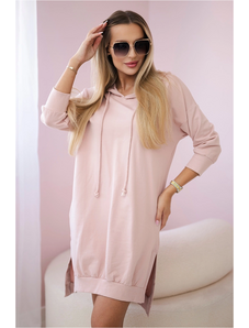 Šaty 9078 s kapucňou a dlhším chrbtom