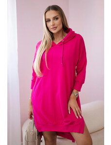 Fashionweek Pohodlné mikinové šaty s kapucňou K9078