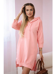 Fashionweek Pohodlné mikinové šaty s kapucňou K9078