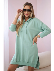 Fashionweek Pohodlné mikinové šaty s kapucňou K9078