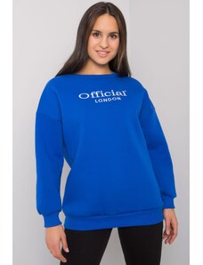 MladaModa Mikina Cherbourg bez kapucne kráľovská modrá