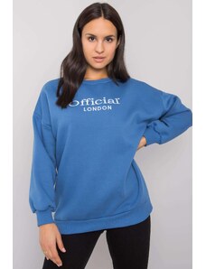 MladaModa Mikina Cherbourg bez kapucne farba džínsová