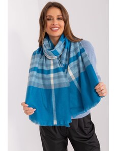 MladaModa Károvaný dámsky šál model 25126 tyrkysový