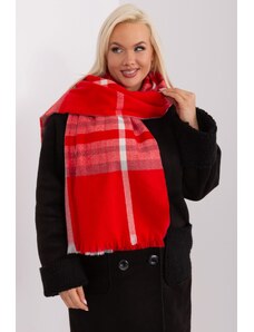 MladaModa Károvaný dámsky šál model 25126 červený