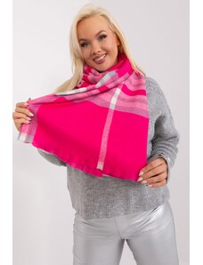 MladaModa Károvaný dámsky šál model 25126 fuksiový