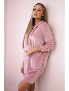 Kesi Velúrové šaty Sophie s kapucňou