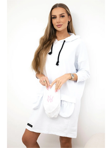 Šaty 9350 s kapucňou + vreckom