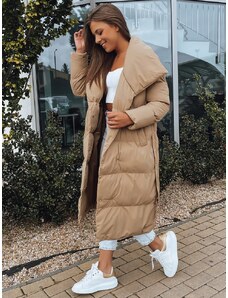 Dámsky dlhý kabát FAVI Farba Khaki DSTREET
