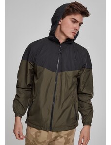Urban Classics 2-Tone Tech Windrunner blk/darkolive