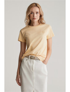 TRIČKO GANT REG TONAL SHIELD SS T-SHIRT DUSTY LIGHT YELLOW