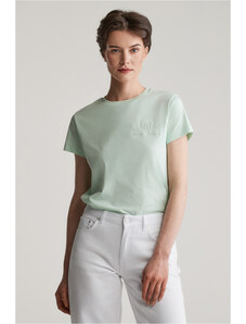 TRIČKO GANT REG TONAL SHIELD SS T-SHIRT FADED MINT