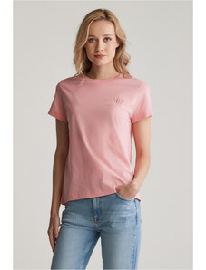 TRIČKO GANT REG TONAL SHIELD SS T-SHIRT GERANIUM PINK