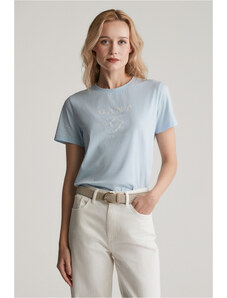 TRIČKO GANT REG GRAPHIC SS T-SHIRT FRESH BLUE