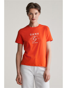 TRIČKO GANT REG GRAPHIC SS T-SHIRT ORANGE RED