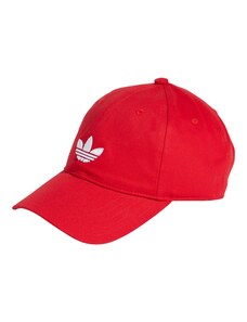 ADIDAS ORIGINALS Čiapka 'Adicolor Classic Trefoil' červená / biela