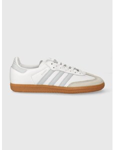 Kožené tenisky adidas Originals Samba OG biela farba, IE0877