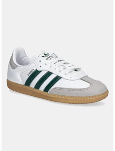 Kožené tenisky adidas Originals Samba OG biela farba, JI2724