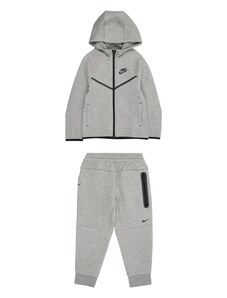 Nike Sportswear Joggingová súprava 'TECH FLEECE' sivá melírovaná / čierna