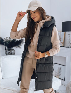 BASIC Čierna vesta s kapucňou NOELIA TY3134