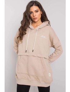 MladaModa Mikina Edna s kapucňou béžová