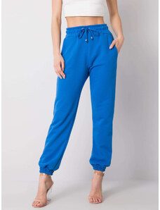 RUE PARIS Modré dámske tepláky RV-DR-6120.03P-blue